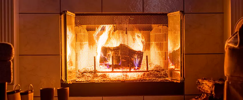 Mendota Hearth Landscape Fireplace Installation in Rosamond, California