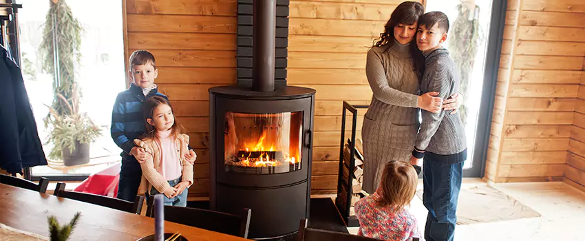 Morso Cast Iron Fireplace Insert Installation in Rosamond, California