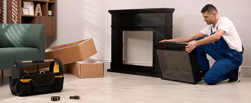 Old Rusted Metal Fireplace Repair And Replacement in Rosamond, CA
