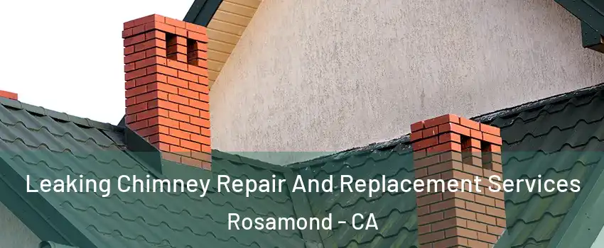  Leaking Chimney Repair And Replacement Services Rosamond - CA